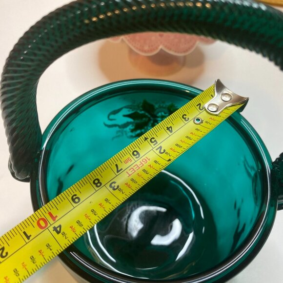 Pairpoint Nantucket Basket Handmade Painted Christmas Berries Leaves Eileen 2002 - Picture 9 of 10